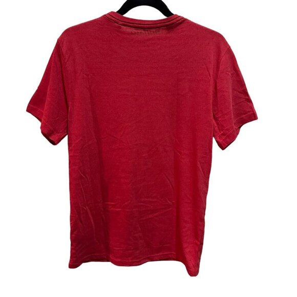 Buffalo David‎ Bitton Mens Size M Red Black SpellOut T-Shirt Naome NEW - Picture 2 of 5